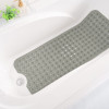 Противоскользящий коврик на вакуумных присосках 100х40 см серый непрозрачный