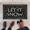 Коврик придверный с принтом Let It Snow