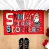 Килимок придверний з принтом SANTA, PLEASE STOP HERE