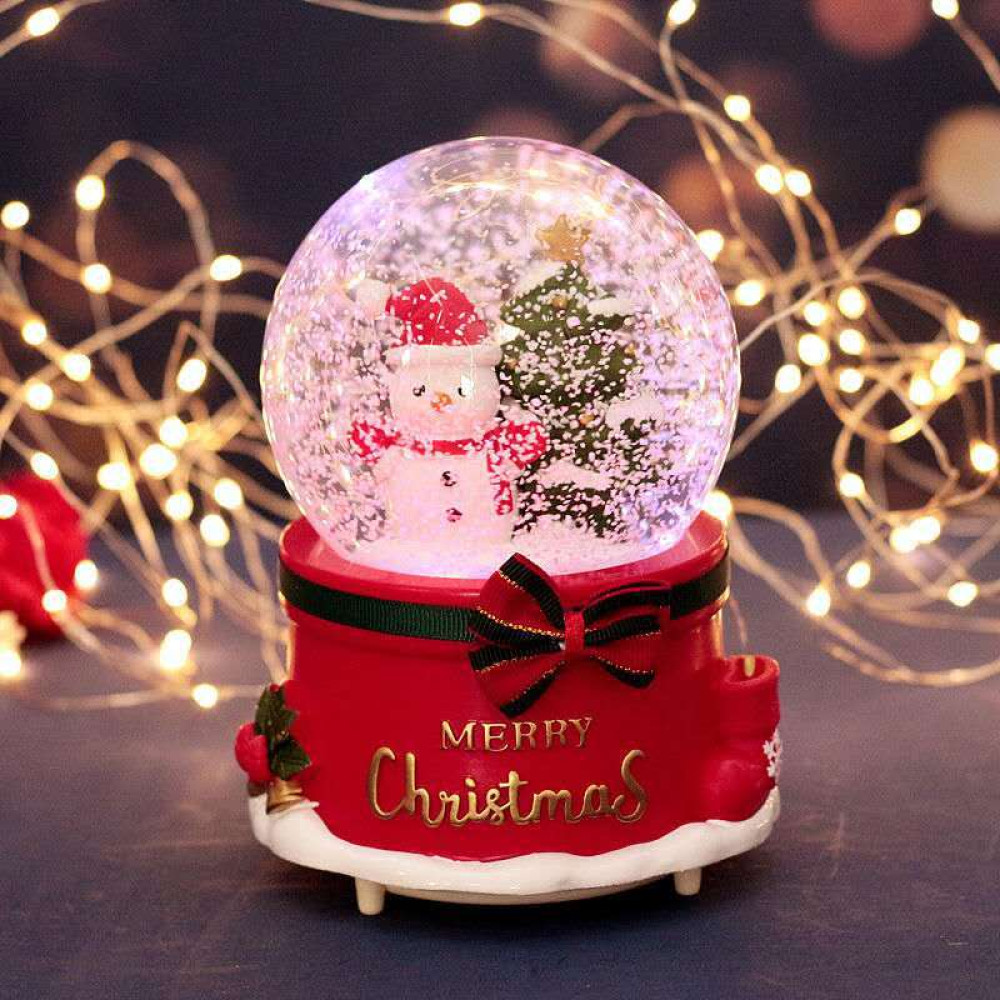 Снігова куля Merry Christmas сніговик маленький