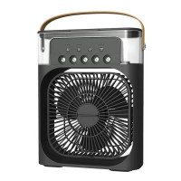 Портативный вентилятор и увлажнитель воздуха USB 2в1 Черный 