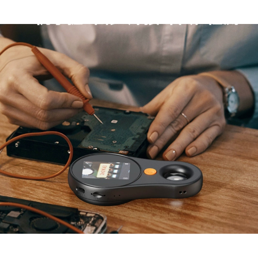 Портативний цифровий мікроскоп / лупа чорна